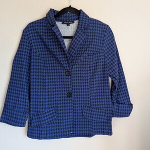 Alex and Olivia Blue and Black Blazer Size M